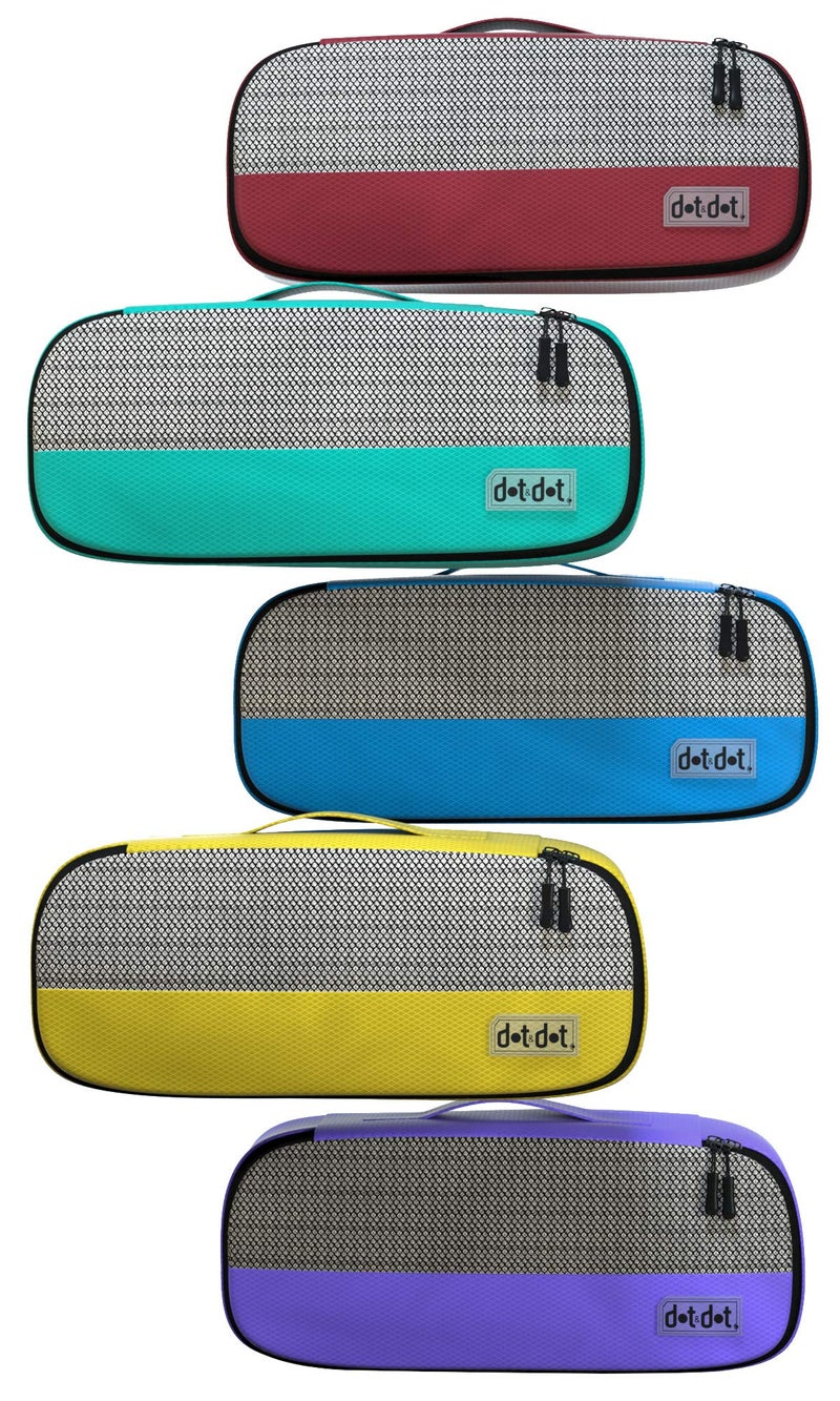 Dot&Dot Slim Packing Cubes for Suitcases - 5 Pcs set of Packing Cubes for Travel Carry on Suitcase Organizer Bags - Travel Cubes Organizer Bags for Luggage - Image 3